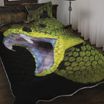 Atheris Nitschei Snake Print Quilt Bed Set