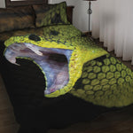 Atheris Nitschei Snake Print Quilt Bed Set