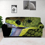 Atheris Nitschei Snake Print Sofa Cover