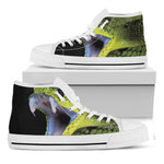 Atheris Nitschei Snake Print White High Top Shoes