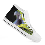 Atheris Nitschei Snake Print White High Top Shoes