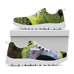 Atheris Nitschei Snake Print White Sneakers