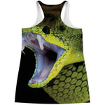 Atheris Nitschei Snake Print Women's Racerback Tank Top