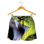 Atheris Nitschei Snake Print Women's Shorts