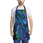 Aurora Howling Wolf Spirit Print Apron