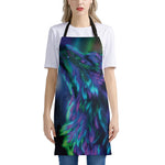 Aurora Howling Wolf Spirit Print Apron