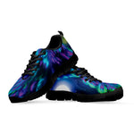 Aurora Howling Wolf Spirit Print Black Sneakers