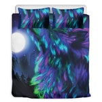 Aurora Howling Wolf Spirit Print Duvet Cover Bedding Set