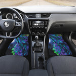 Aurora Howling Wolf Spirit Print Front and Back Car Floor Mats