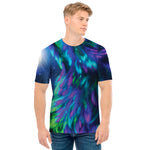 Aurora Howling Wolf Spirit Print Men's T-Shirt