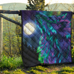 Aurora Howling Wolf Spirit Print Quilt