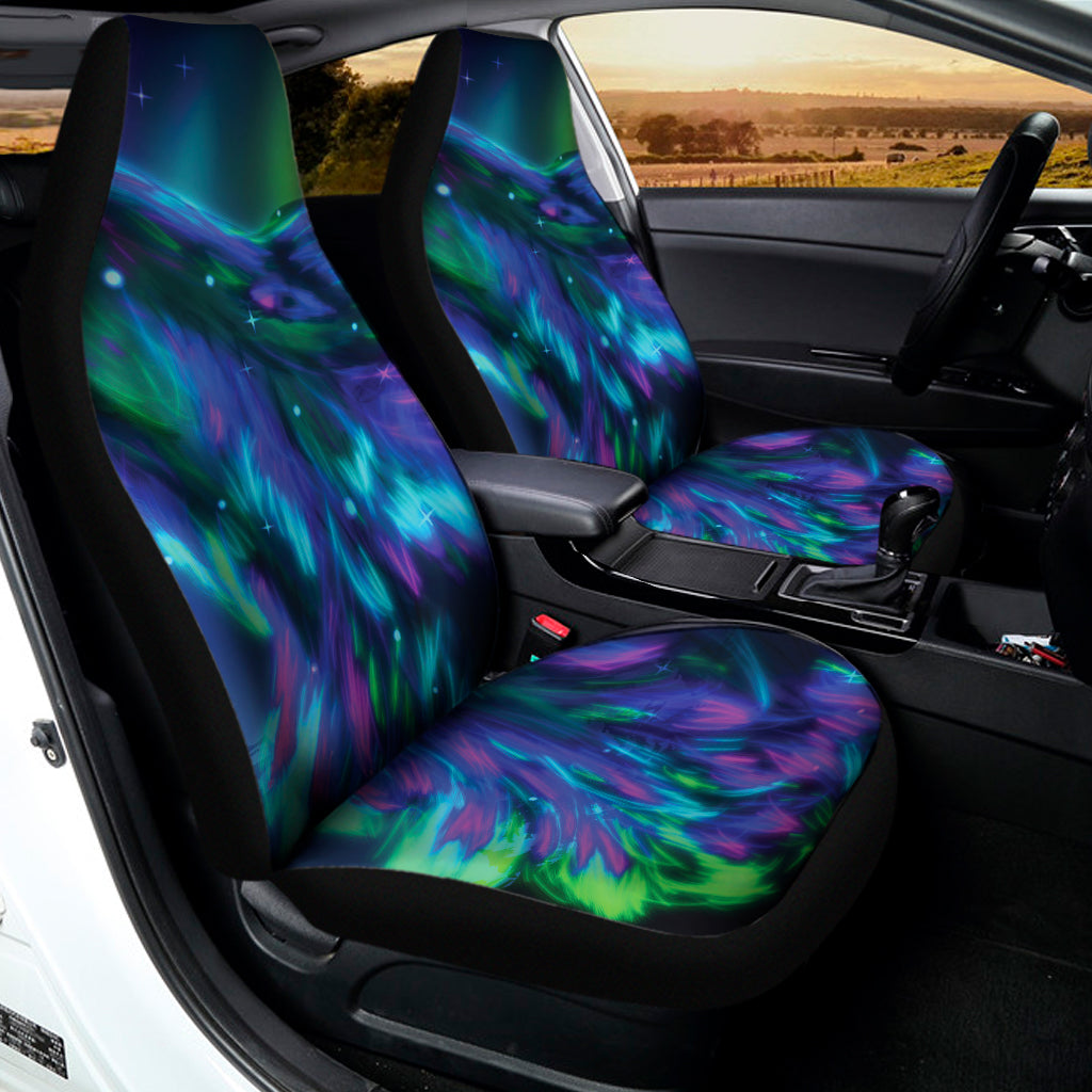 Aurora Howling Wolf Spirit Print Universal Fit Car Seat Covers