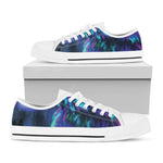 Aurora Howling Wolf Spirit Print White Low Top Shoes