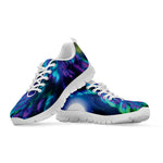 Aurora Howling Wolf Spirit Print White Sneakers