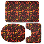 Australia Country Pattern Print 3 Piece Bath Mat Set