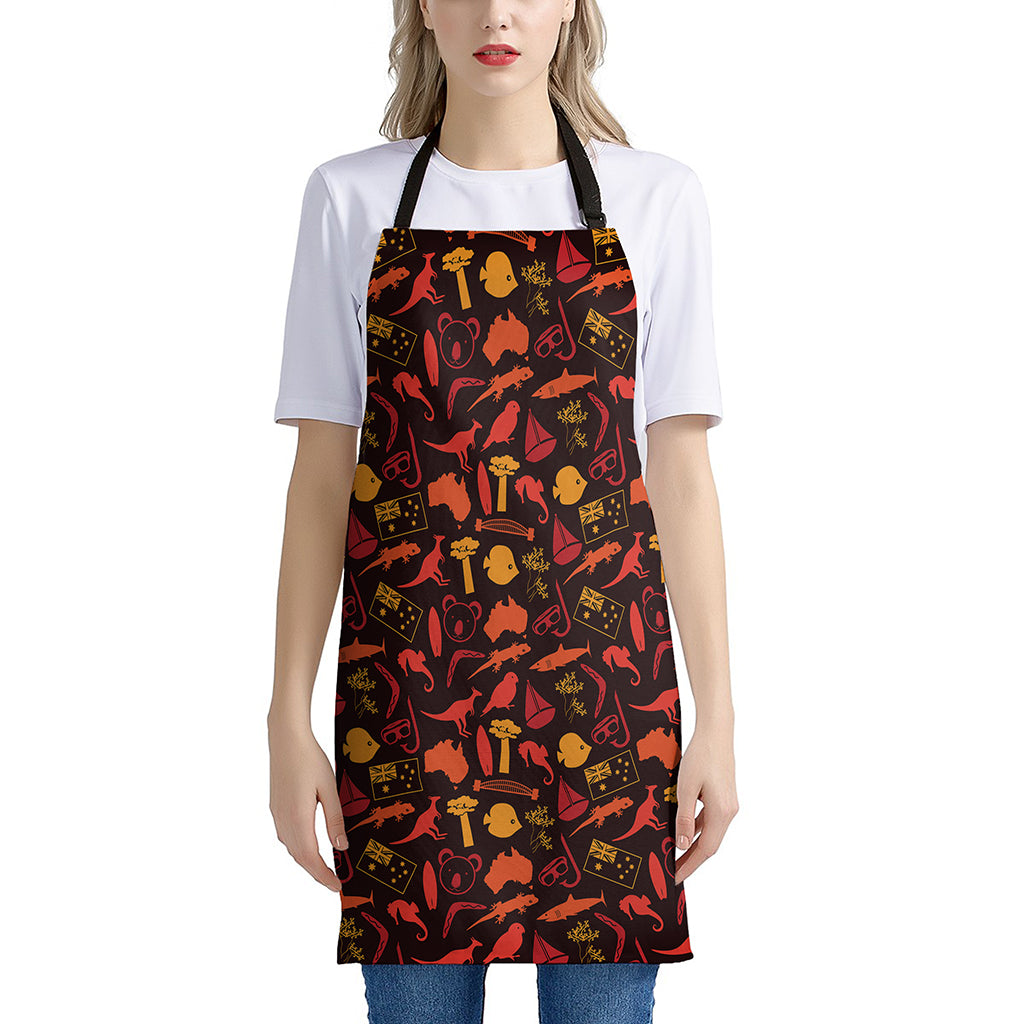 Australia Country Pattern Print Apron