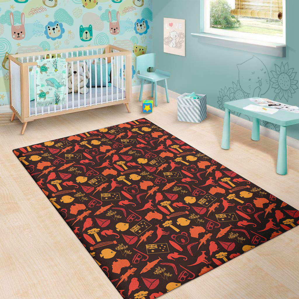 Australia Country Pattern Print Area Rug