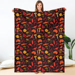 Australia Country Pattern Print Blanket