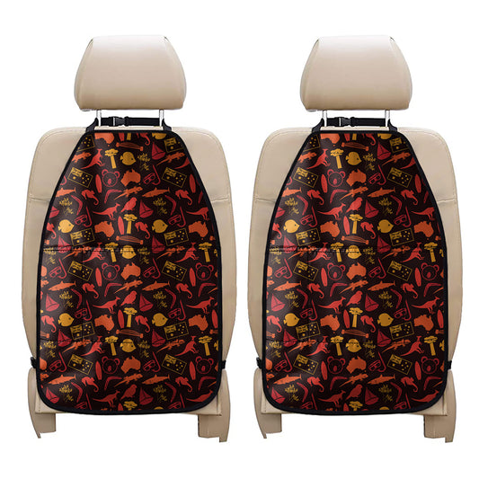 Australia Country Pattern Print Car Seat Organizers