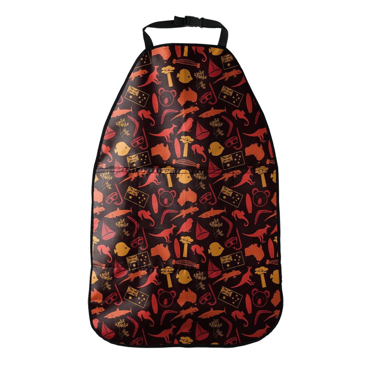 Australia Country Pattern Print Car Seat Organizers