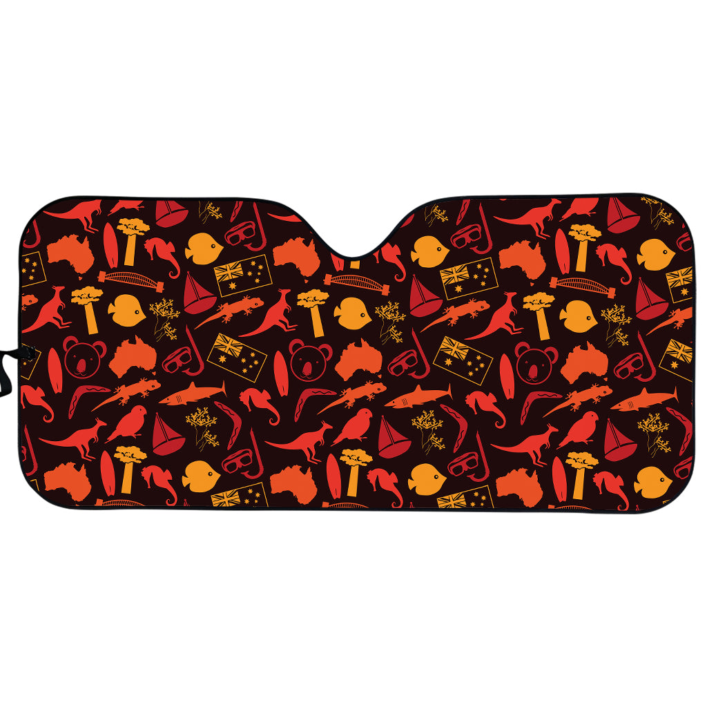 Australia Country Pattern Print Car Sun Shade