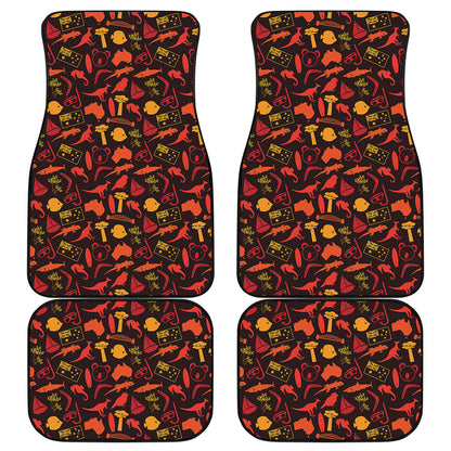 Australia Country Pattern Print Front and Back Car Floor Mats