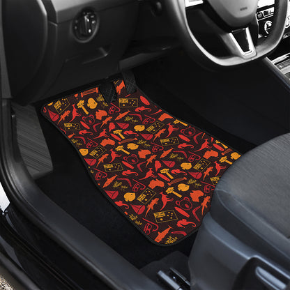 Australia Country Pattern Print Front Car Floor Mats