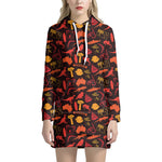 Australia Country Pattern Print Hoodie Dress