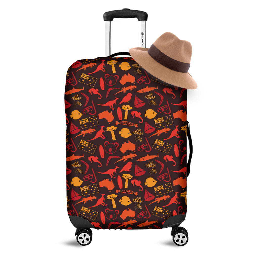 Australia Country Pattern Print Luggage Cover