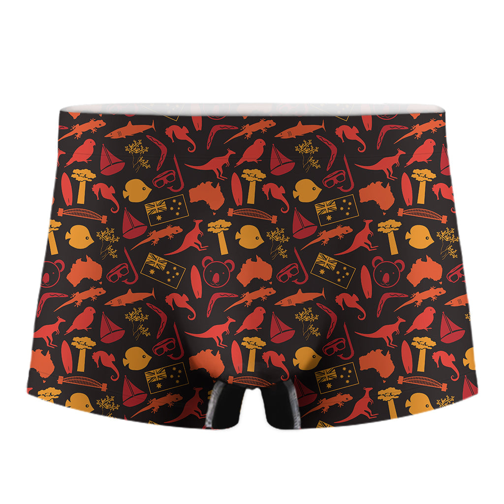 Australia Country Pattern Print Men's Boxer Briefs