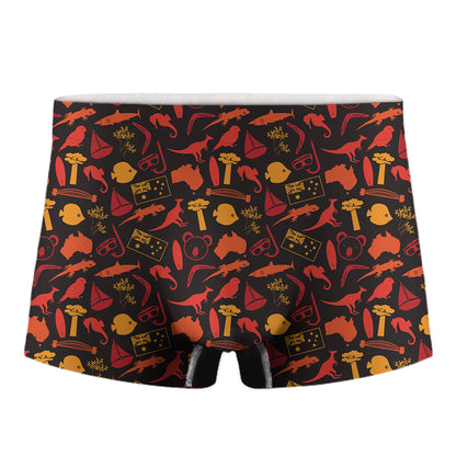 Australia Country Pattern Print Men's Boxer Briefs