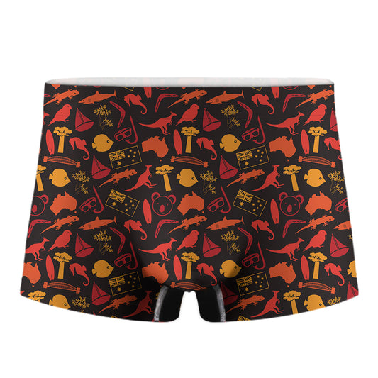 Australia Country Pattern Print Men's Boxer Briefs