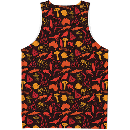 Australia Country Pattern Print Men's Tank Top