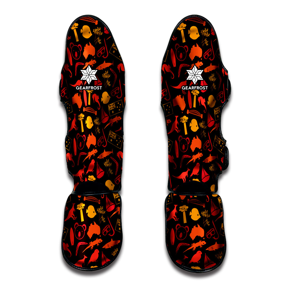 Australia Country Pattern Print Muay Thai Shin Guard
