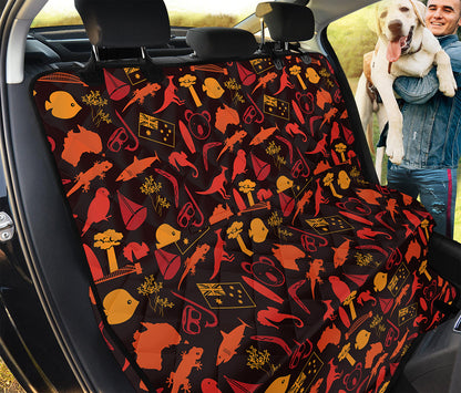 Australia Country Pattern Print Pet Car Back Seat Cover