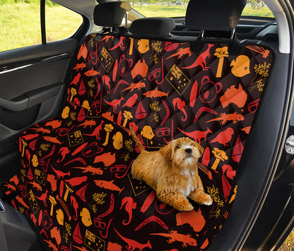 Australia Country Pattern Print Pet Car Back Seat Cover