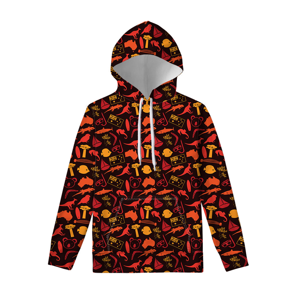 Australia Country Pattern Print Pullover Hoodie