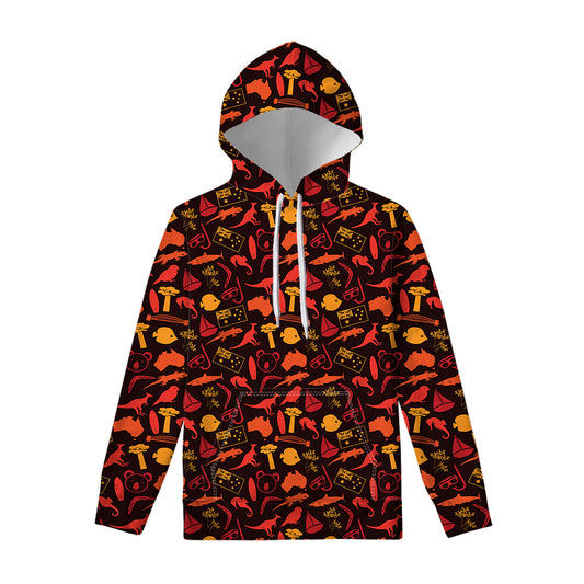 Australia Country Pattern Print Pullover Hoodie