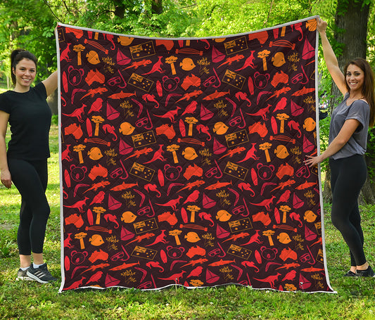 Australia Country Pattern Print Quilt