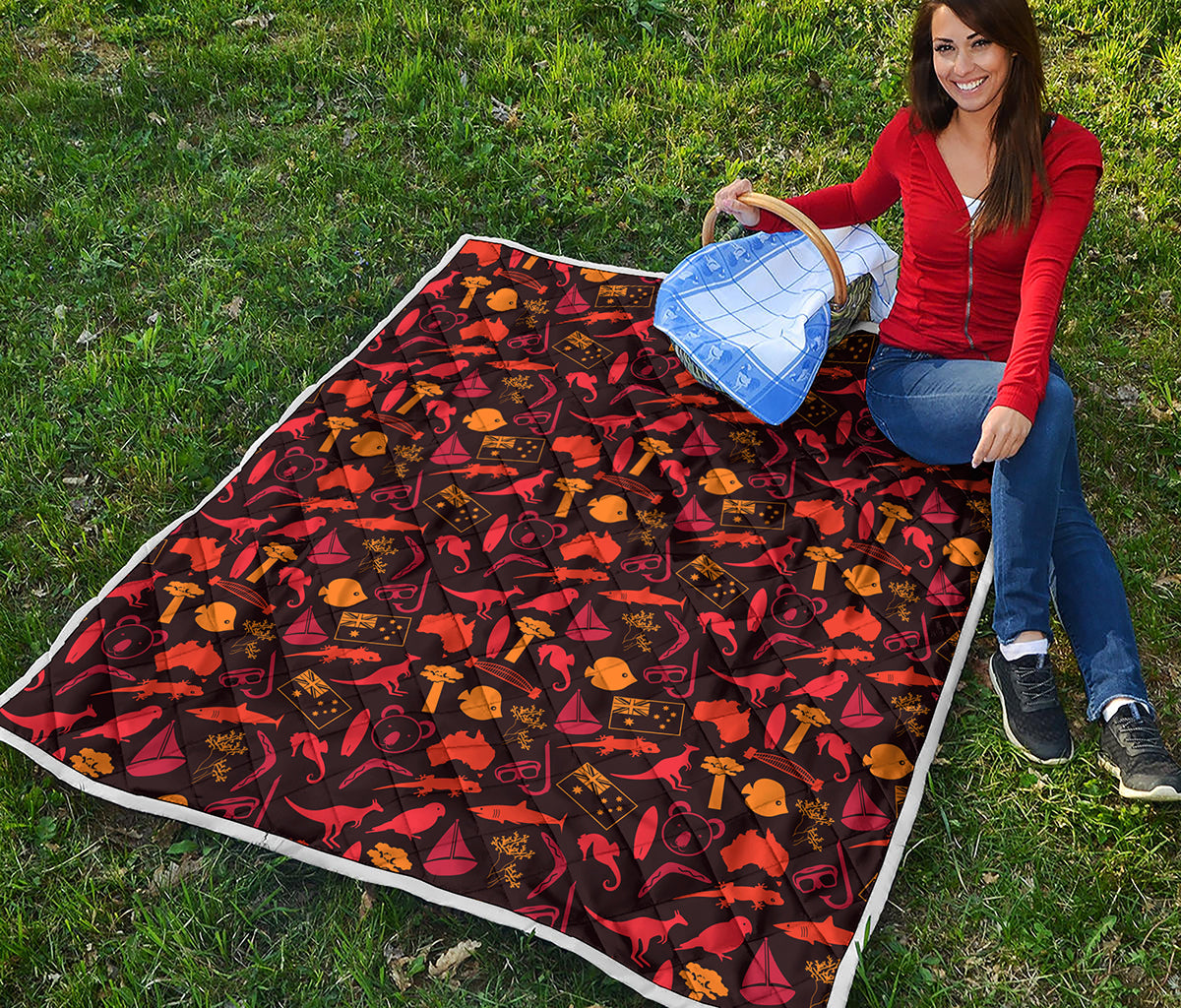 Australia Country Pattern Print Quilt