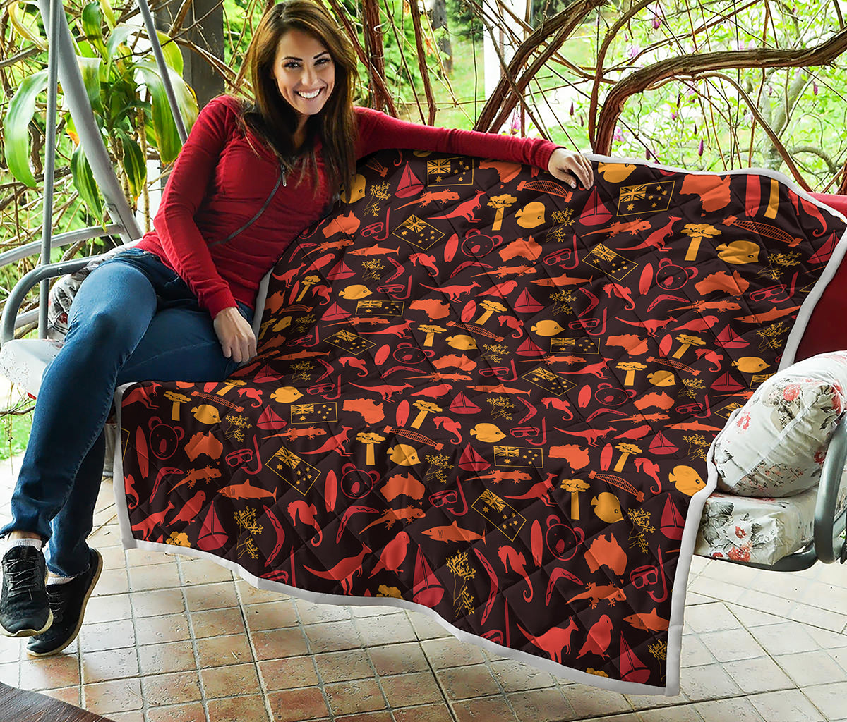 Australia Country Pattern Print Quilt