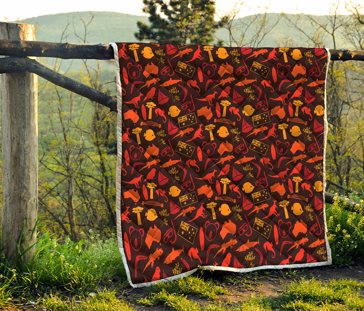 Australia Country Pattern Print Quilt