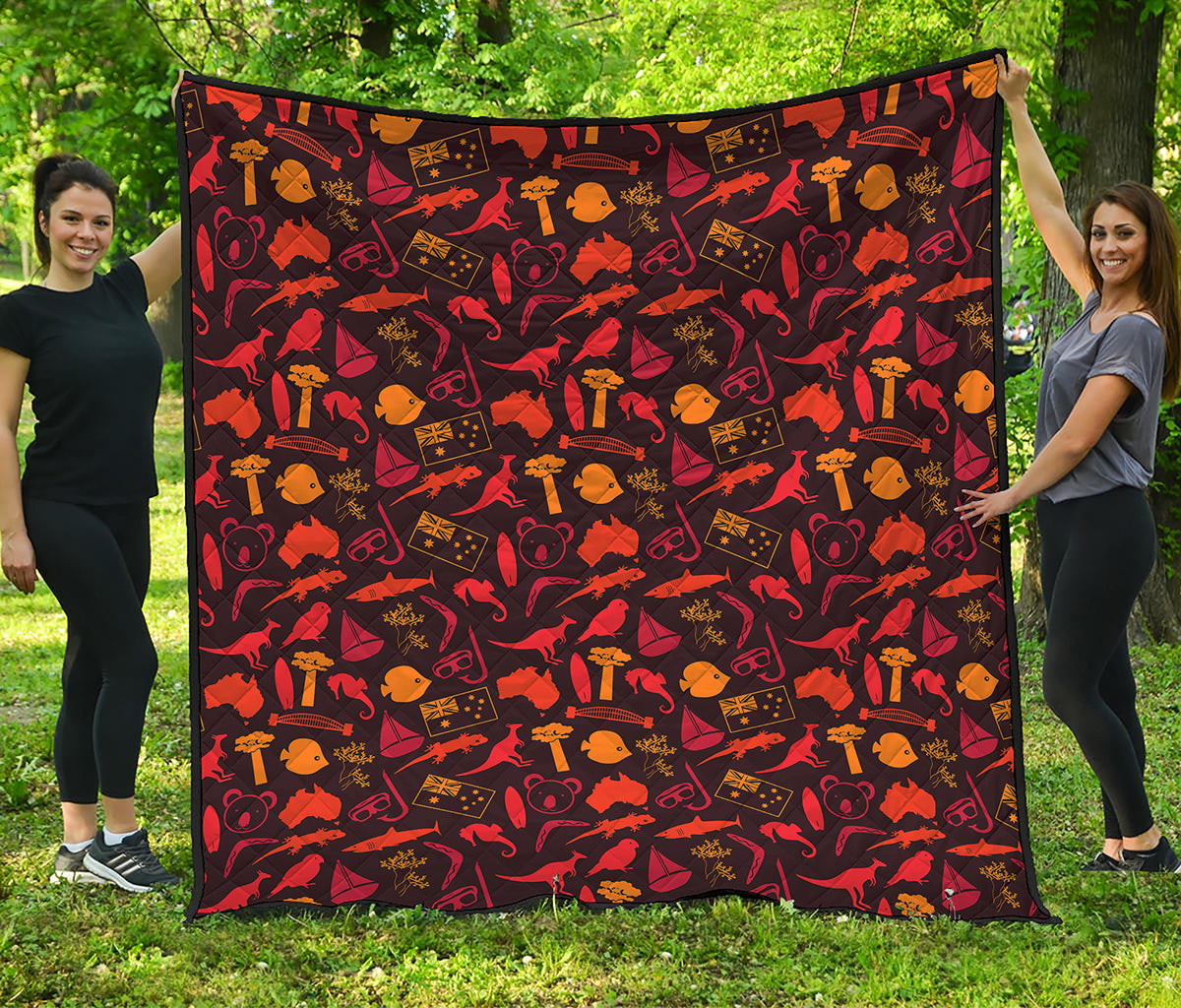 Australia Country Pattern Print Quilt