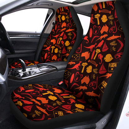 Australia Country Pattern Print Universal Fit Car Seat Covers
