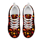 Australia Country Pattern Print White Sneakers