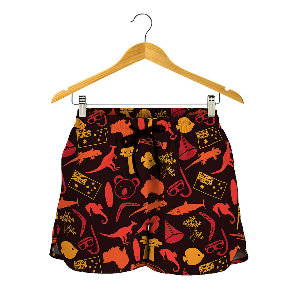 Australia Country Pattern Print Women's Shorts