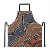 Australia River Aboriginal Dot Print Apron