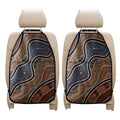 Australia River Aboriginal Dot Print Car Seat Organizers