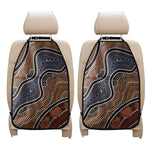 Australia River Aboriginal Dot Print Car Seat Organizers