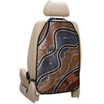 Australia River Aboriginal Dot Print Car Seat Organizers